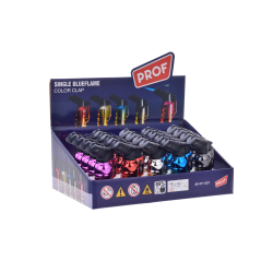 Prof Aναπτήρας Clap Anodized Blue Flame